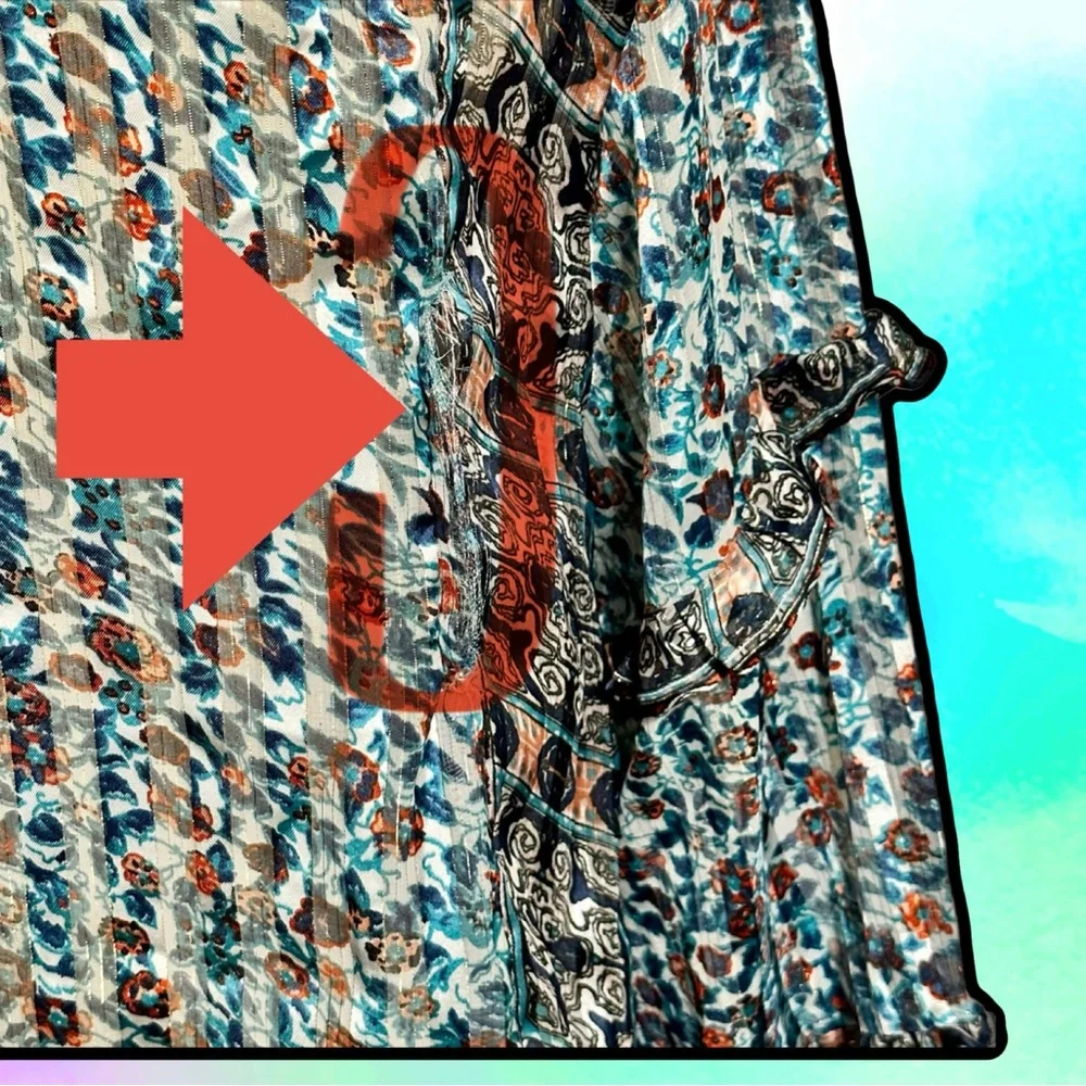 🌈 Stylish Boho Embroidered Women's Top - Picture 5 of 5